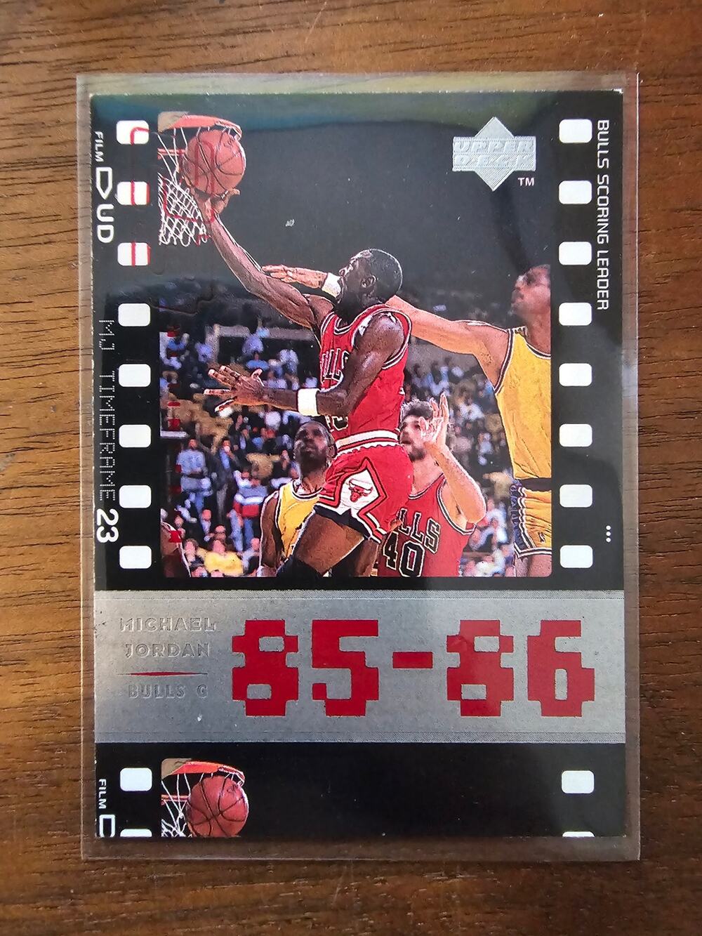 Michael Jordan 1998 Upper Deck Timeframe #8 - Bulls - 85-86 Scoring Leader - NBA